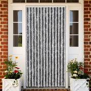 Fly curtain 118x220 cm chenille grey and black