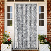 Fly screen 118x220 cm chenille grey and black-white