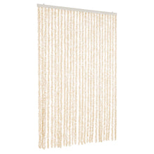 Vliegengordijn Chenille Beige En Wit 118 x 220 cm