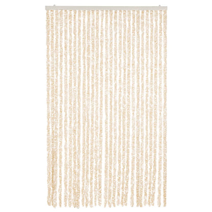 Vliegengordijn Chenille Beige En Wit 118 x 220 cm