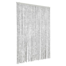 Vliegengordijn 118X220 Cm Chenille Grijs Zwart En Wit