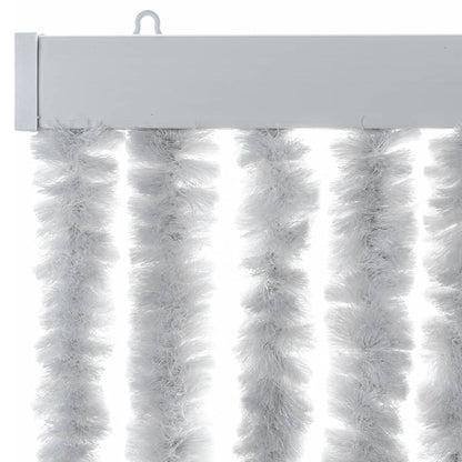 Vliegengordijn 118X220 Cm Chenille Grijs Zwart En Wit