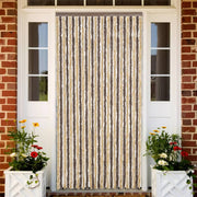 Fly Screen 118x220 cm chenille dark brown and beige