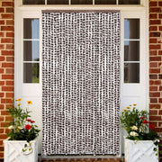 Fly screen 118x220 cm chenille brown and white