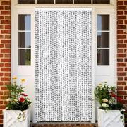 Fly Screen 118x220 cm chenille light grey and dark grey