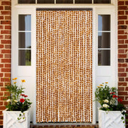 Fly screen 118x220 cm chenille ochre and white