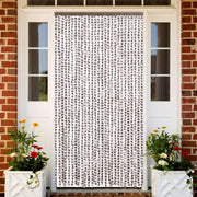 Fly screen 118x220 cm chenille taupe and white