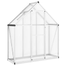 Tuinkas met basisframe 169x58x195 cm aluminium zilverkleurig