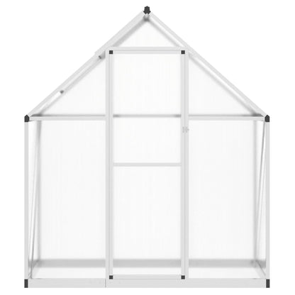 Tuinkas met basisframe 169x58x195 cm aluminium zilverkleurig