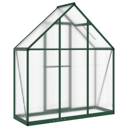 Tuinkas met basisframe 169x58x195 cm aluminium groen