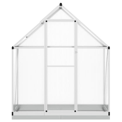 Tuinkas met basisframe 169x58x202 cm aluminium zilverkleurig