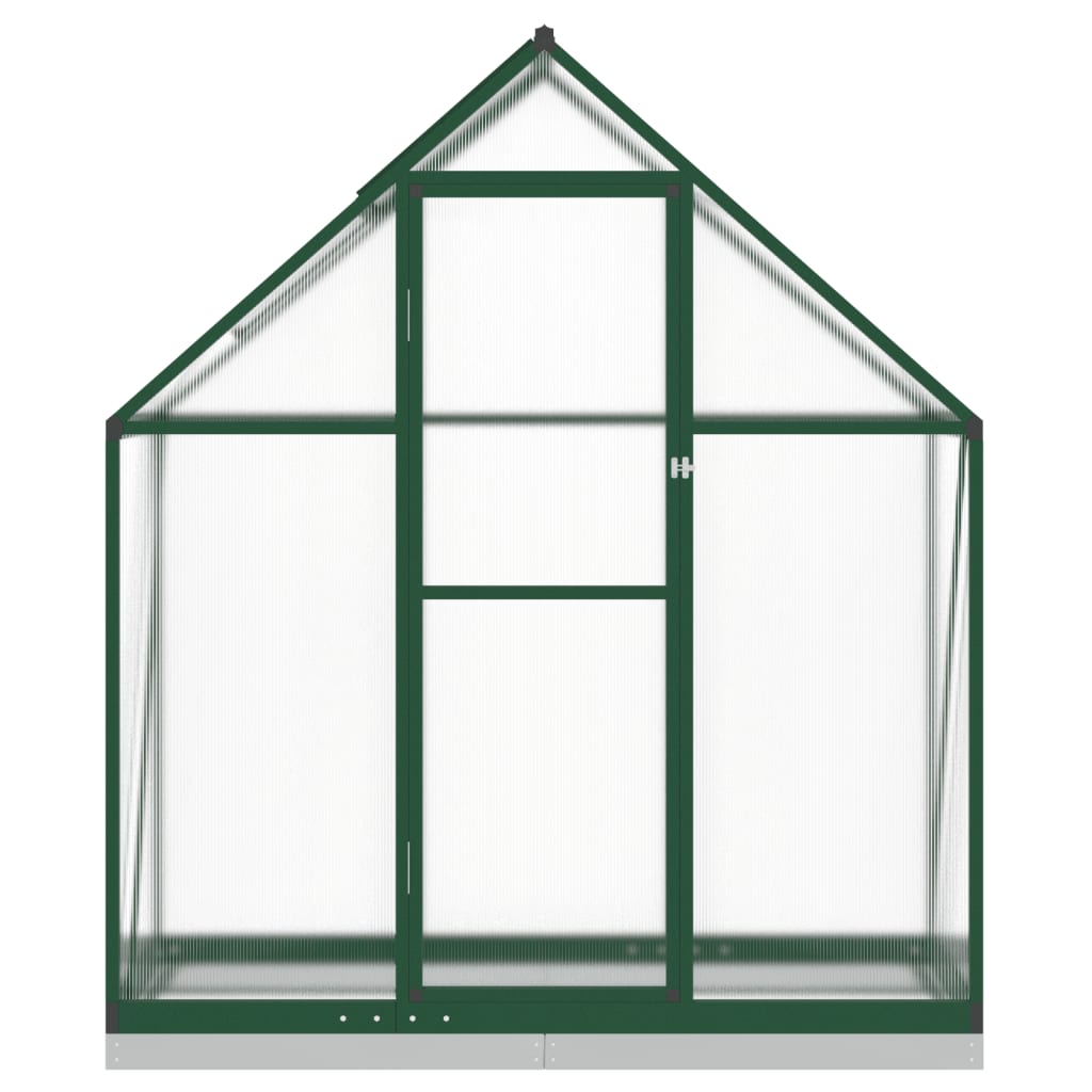 Tuinkas met basisframe 169x58x202 cm aluminium groen