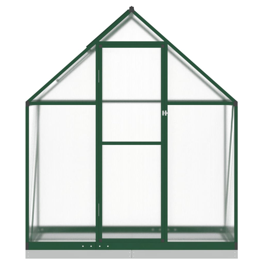 Tuinkas met basisframe 169x58x202 cm aluminium groen