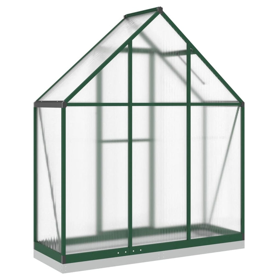 Tuinkas met basisframe 169x58x202 cm aluminium groen