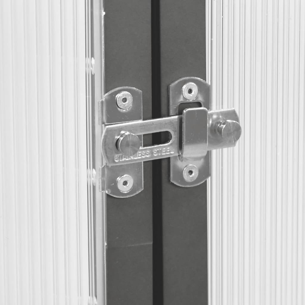 Tuinkas met basisframe 169x58x202 cm aluminium antracietkleurig