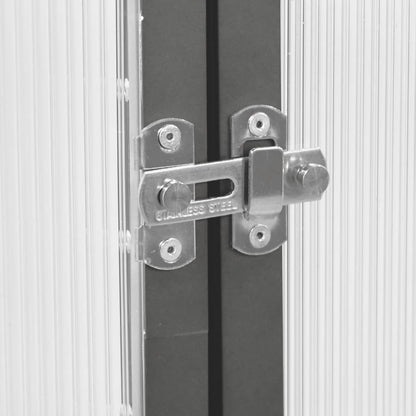 Tuinkas met basisframe 169x58x202 cm aluminium antracietkleurig