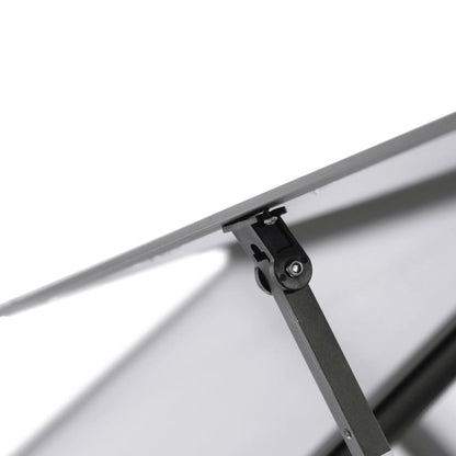 Tuinkas met basisframe 169x58x202 cm aluminium antracietkleurig