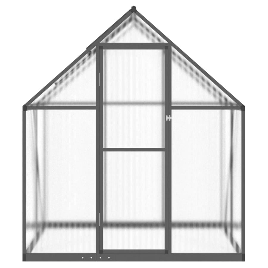 Tuinkas met basisframe 169x114x195 cm aluminium antracietkleur