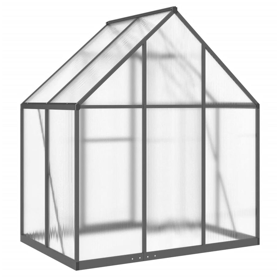 Tuinkas met basisframe 169x114x195 cm aluminium antracietkleur