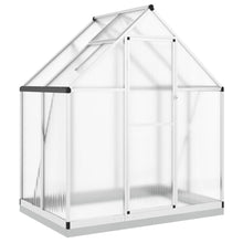 Tuinkas met basisframe 169x114x202 cm aluminium zilverkleurig