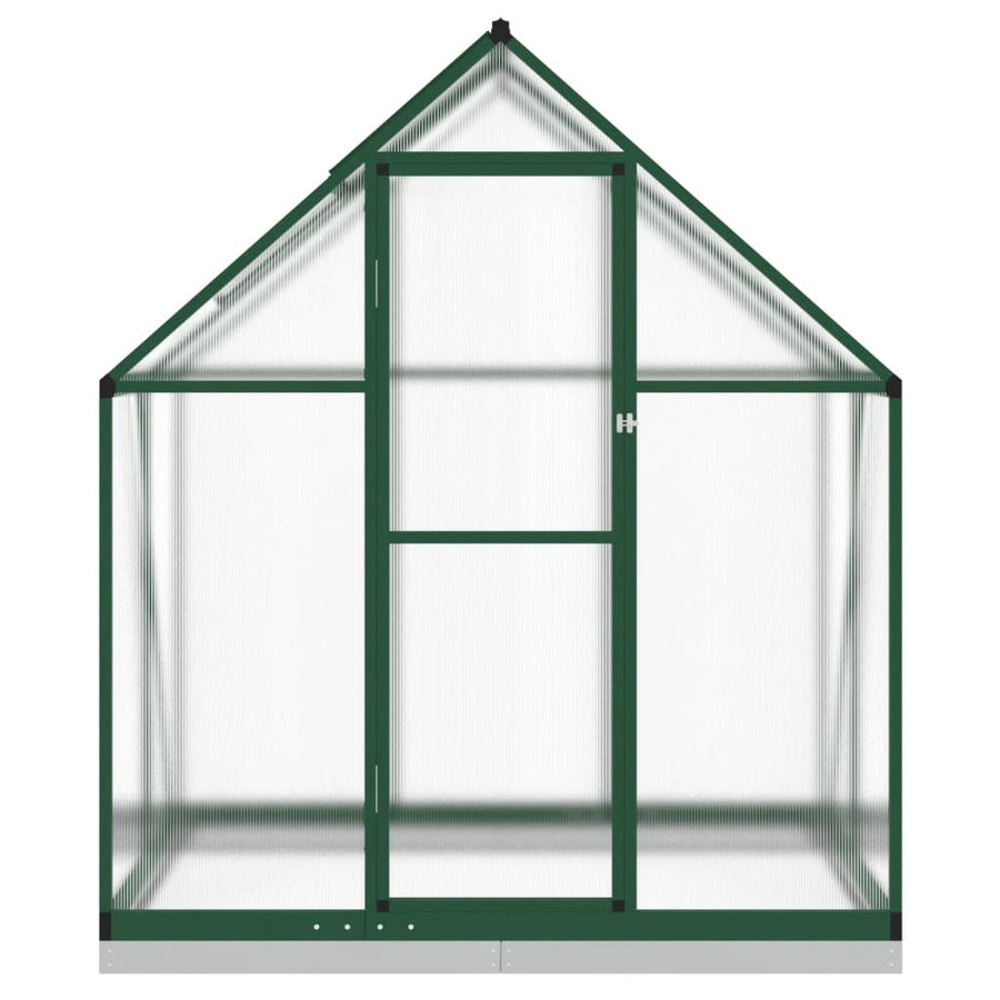 Tuinkas met basisframe 169x114x202 cm aluminium groen