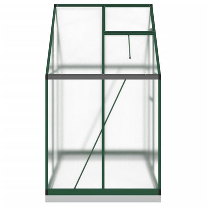 Tuinkas met basisframe 169x114x202 cm aluminium groen