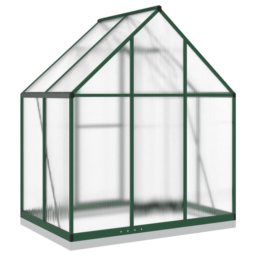 Tuinkas met basisframe 169x114x202 cm aluminium groen