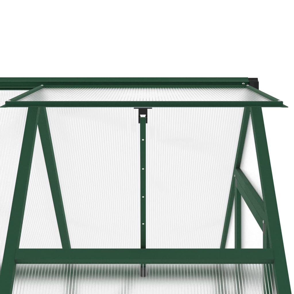 Tuinkas met basisframe 169x114x202 cm aluminium groen