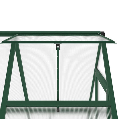 Tuinkas met basisframe 169x114x202 cm aluminium groen