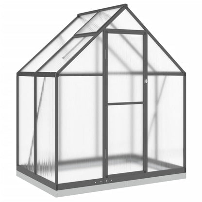Tuinkas met basisframe 169x114x202 cm aluminium antracietkleur