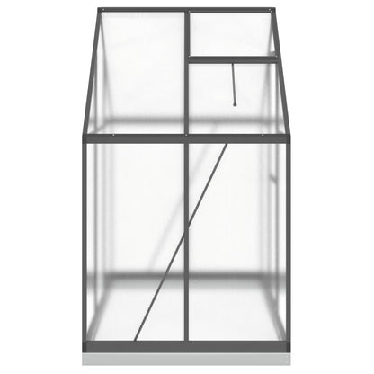 Tuinkas met basisframe 169x114x202 cm aluminium antracietkleur