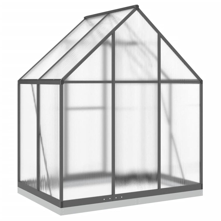 Tuinkas met basisframe 169x114x202 cm aluminium antracietkleur