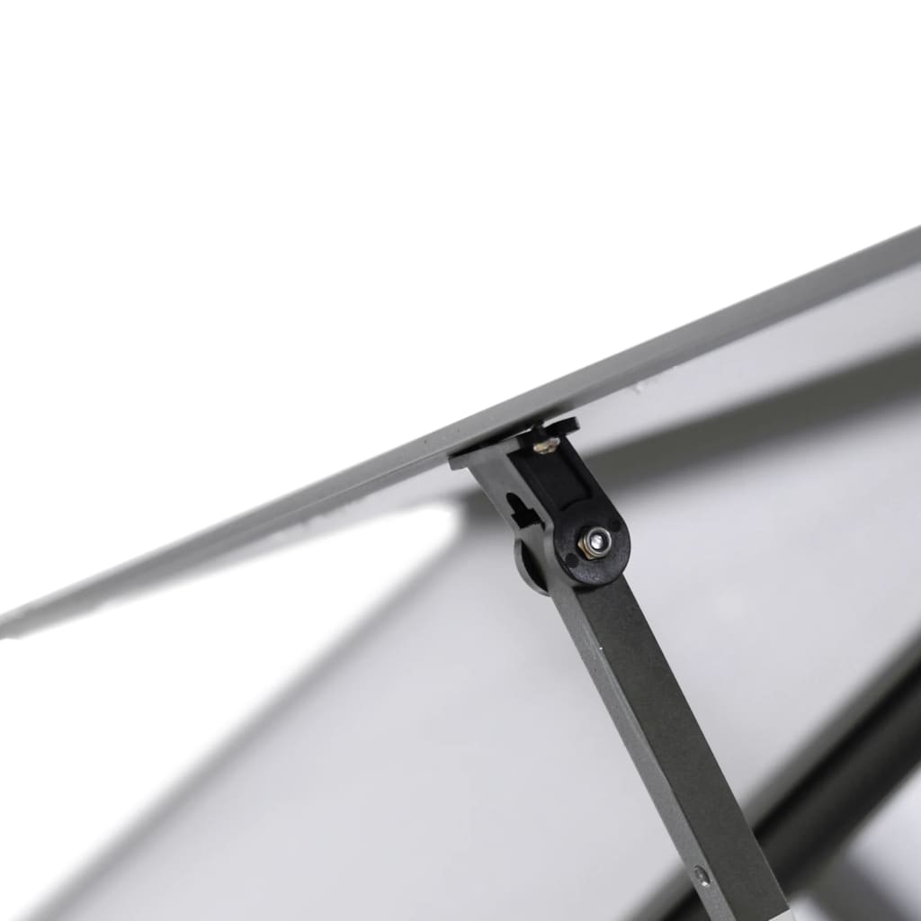 Tuinkas met basisframe 169x114x202 cm aluminium antracietkleur