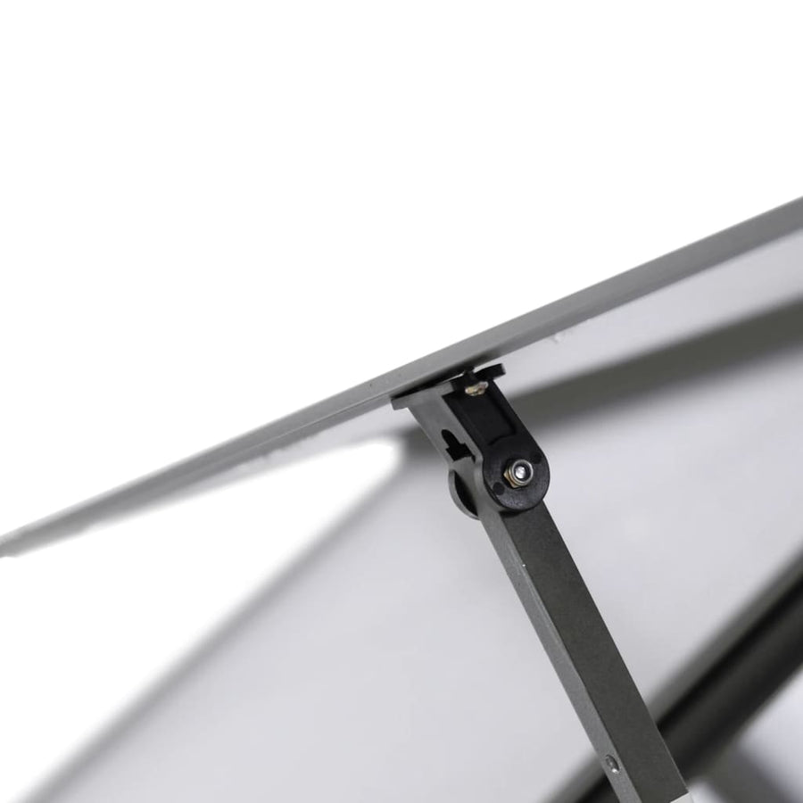 Tuinkas met basisframe 169x114x202 cm aluminium antracietkleur