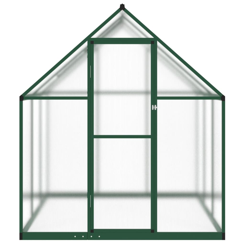 Tuinkas met basisframe 169x169x195 cm aluminium groen