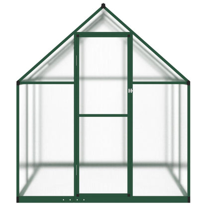 Tuinkas met basisframe 169x169x195 cm aluminium groen