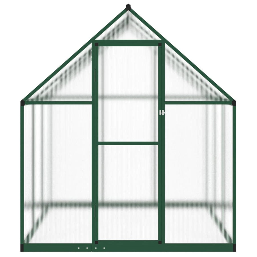 Tuinkas met basisframe 169x169x195 cm aluminium groen