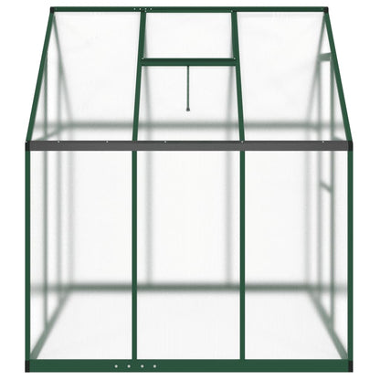 Tuinkas met basisframe 169x169x195 cm aluminium groen