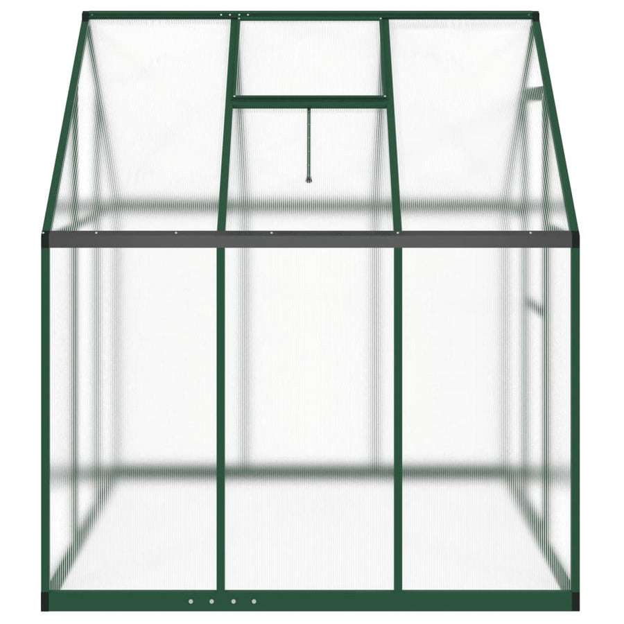Tuinkas met basisframe 169x169x195 cm aluminium groen