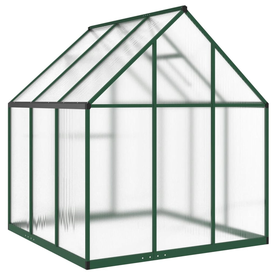 Tuinkas met basisframe 169x169x195 cm aluminium groen