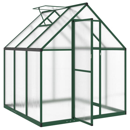 Tuinkas met basisframe 169x169x195 cm aluminium groen