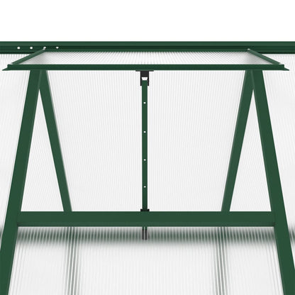 Tuinkas met basisframe 169x169x195 cm aluminium groen