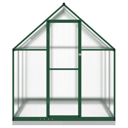 Tuinkas met basisframe 169x169x202 cm aluminium groen