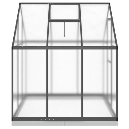Tuinkas met basisframe 169x169x202 cm aluminium antracietkleur