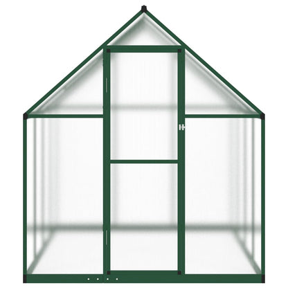 Tuinkas met basisframe 334x169x195 cm aluminium groen