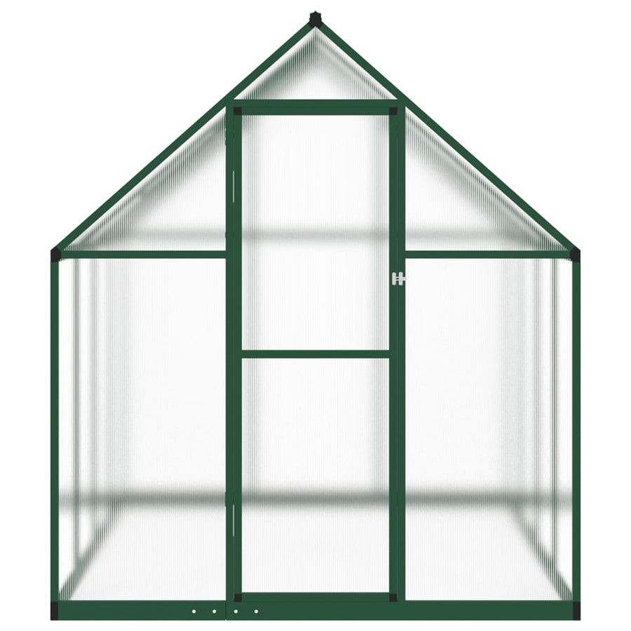 Tuinkas met basisframe 334x169x195 cm aluminium groen