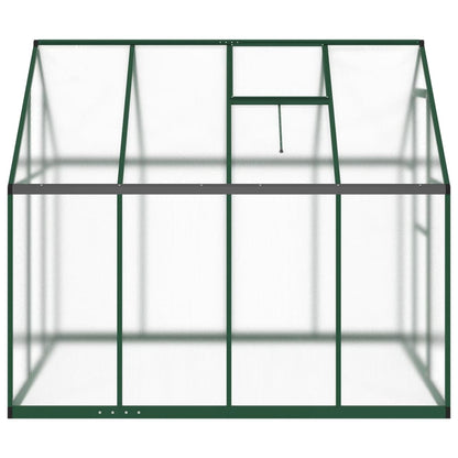 Tuinkas met basisframe 334x169x195 cm aluminium groen