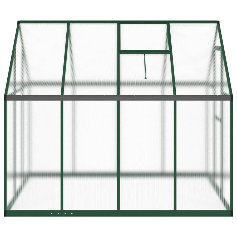 Tuinkas met basisframe 334x169x195 cm aluminium groen