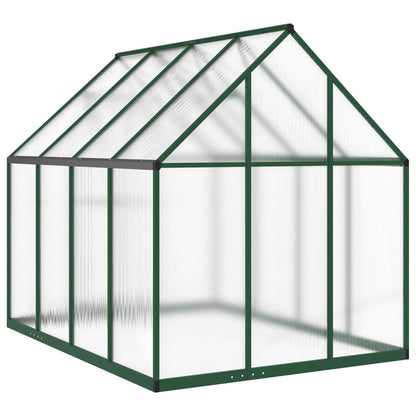 Tuinkas met basisframe 334x169x195 cm aluminium groen