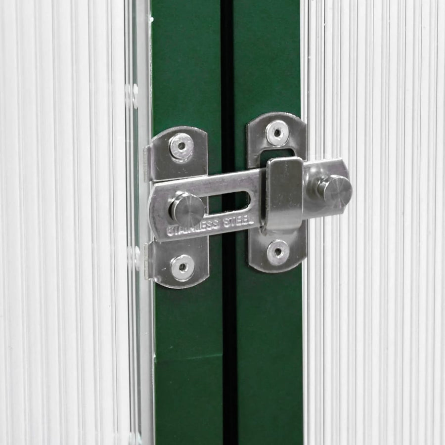 Tuinkas met basisframe 334x169x195 cm aluminium groen